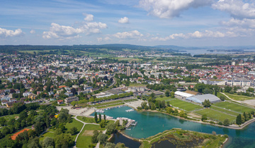 Kreuzlingen Luftaufnahme Richtung Stadt Kreuzlingen Luftaufnahme Richtung Stadt