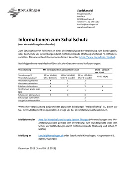 Informationen zum Schallschutz Informationen zum Schallschutz "Outdoor"