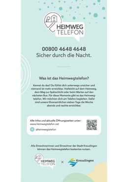 Flyer Heimwegtelefon Flyer Heimwegtelefon