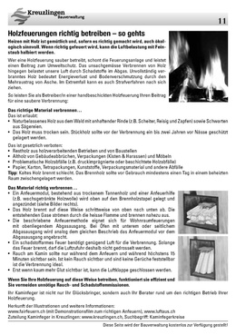 Wohnen: Holzfeuerungen richtig betreiben - Artikel Kreuzlinger News Holzfeuerungen richtig betreiben