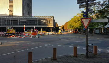 Kreuzung Konstanzerstrasse und Br&uuml;cken- bzw. Gottliebenstrasse