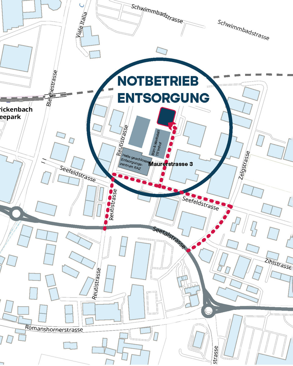 Notbetrieb Entsorgung RAZ