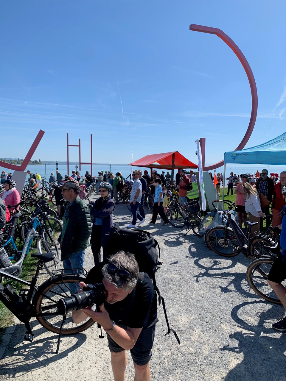 Traumwetter: Festplatz vor dem Start