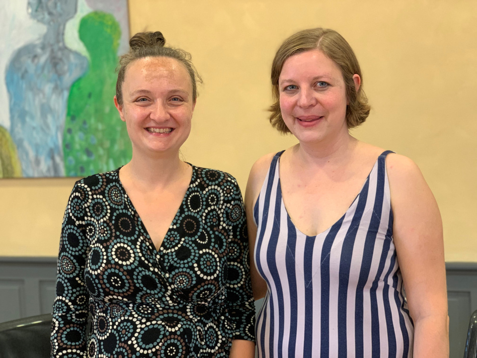Mit Glanzresultaten gew&auml;hlt: Gemeindepr&auml;sidentin Elina M&uuml;ller (rechts) und Vizepr&auml;sidentin Sunniva Bitschnau