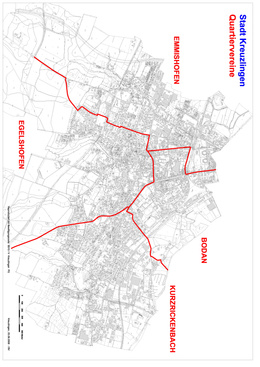 Citymap Kreuzlingen, Quartiersgrenzen
