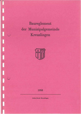 Baureglement 1958