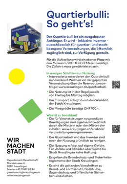 Quartierbulli: So geht's!